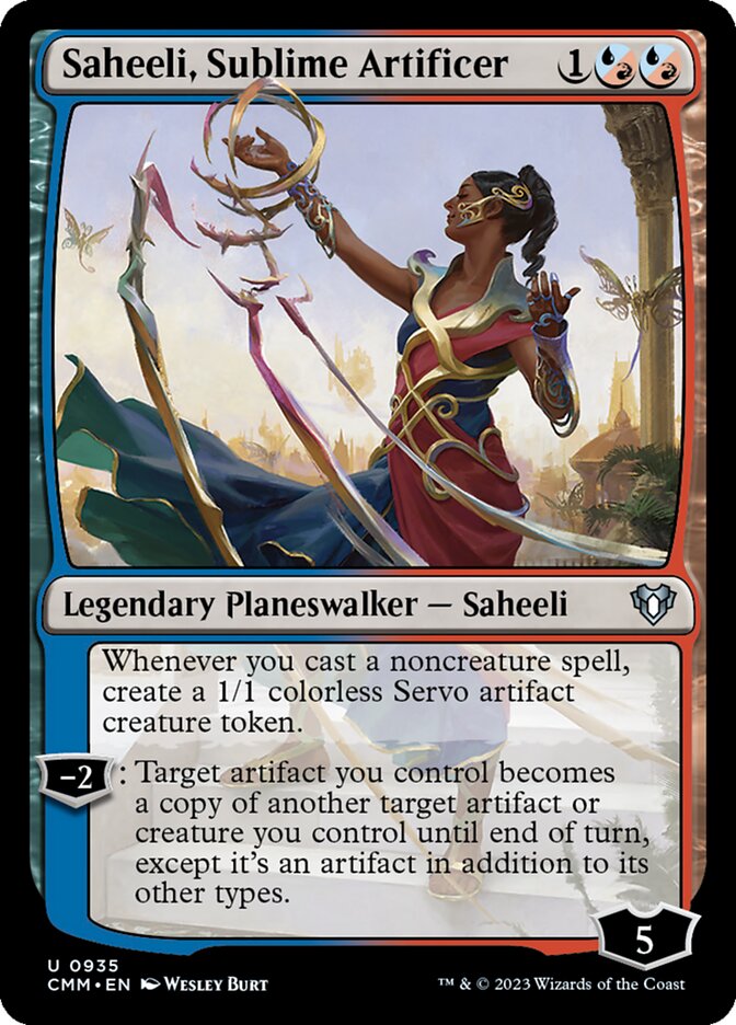 Saheeli, Sublime Artificer — Commander Masters 935/1067