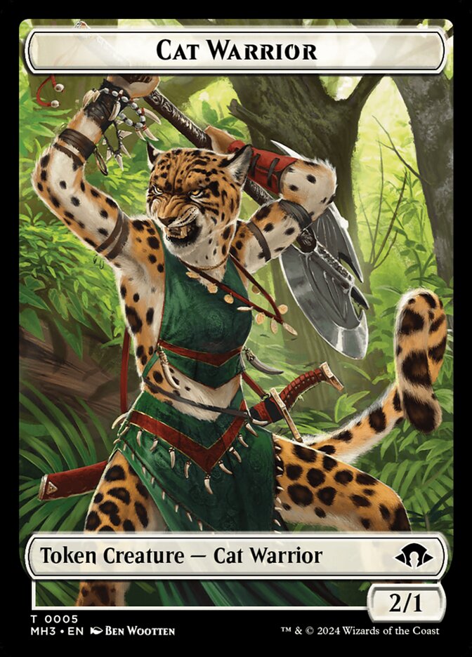 Cat Warrior — Modern Horizons 3 Tokens 5/43