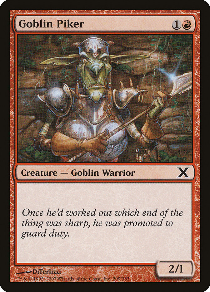 Goblin Piker — Tenth Edition 209/510