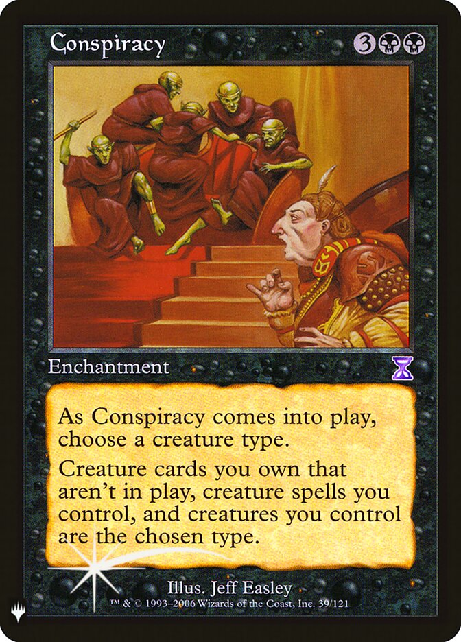 Conspiracy — The List TSB-39/5581
