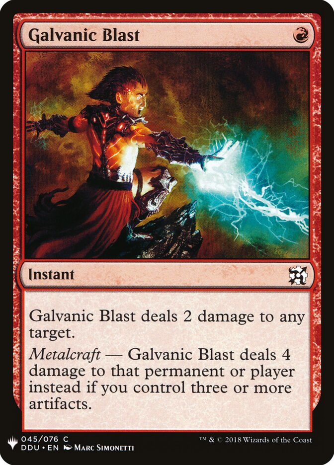 Galvanic Blast — The List DDU-45/5581