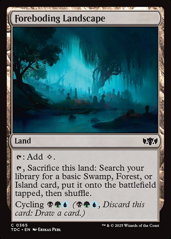 Foreboding Landscape — Tarkir: Dragonstorm Commander 365/413