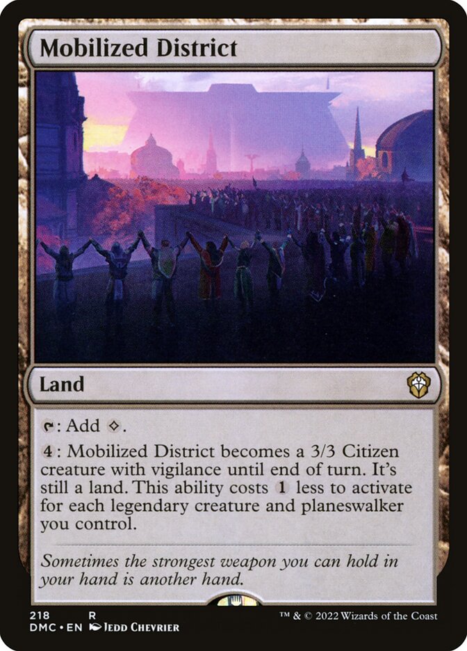 Mobilized District — Dominaria United Commander 218/240