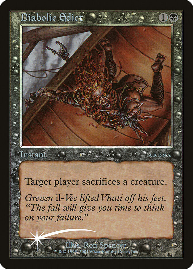 Diabolic Edict — Arena League 2001 10/12