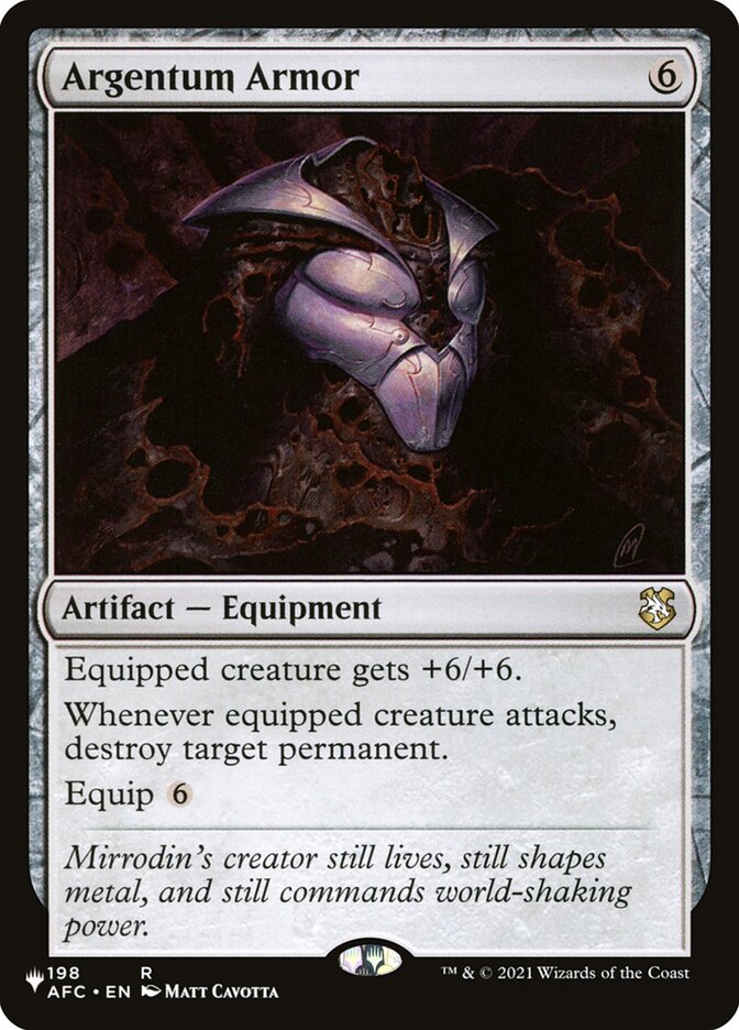 Argentum Armor — The List AFC-198/5581