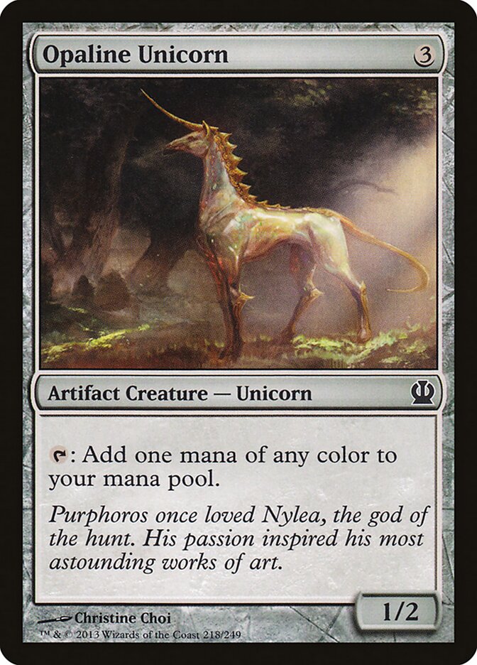 Opaline Unicorn — Theros 218/249