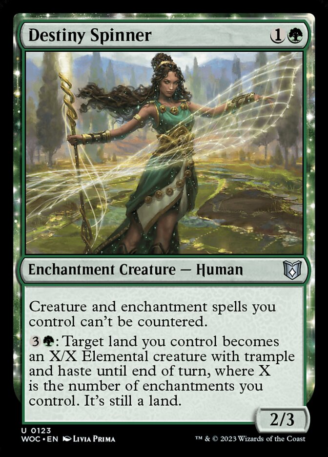 Destiny Spinner — Wilds of Eldraine Commander 123/173
