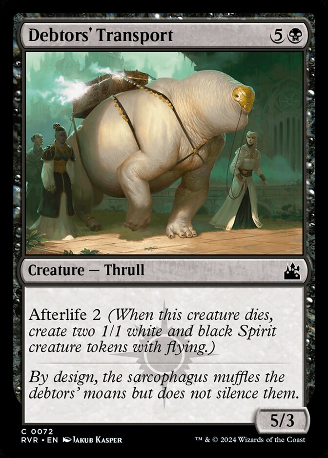 Debtors' Transport — Ravnica Remastered 72/531