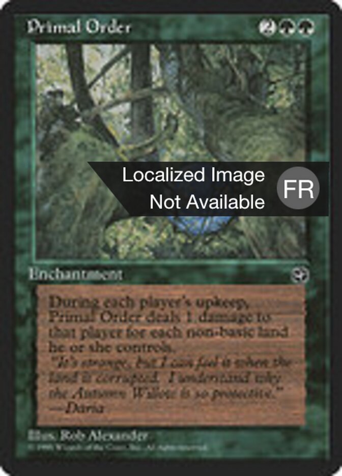 Ordre primordial — Homelands 92/140