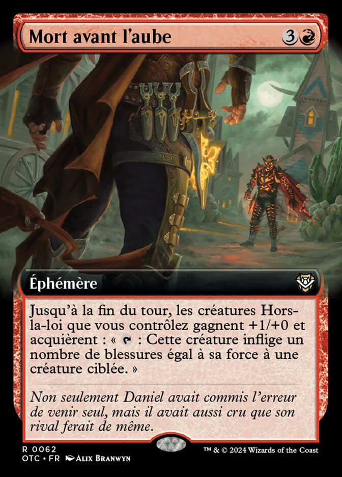 Mort avant l'aube — Outlaws of Thunder Junction Commander 62/342