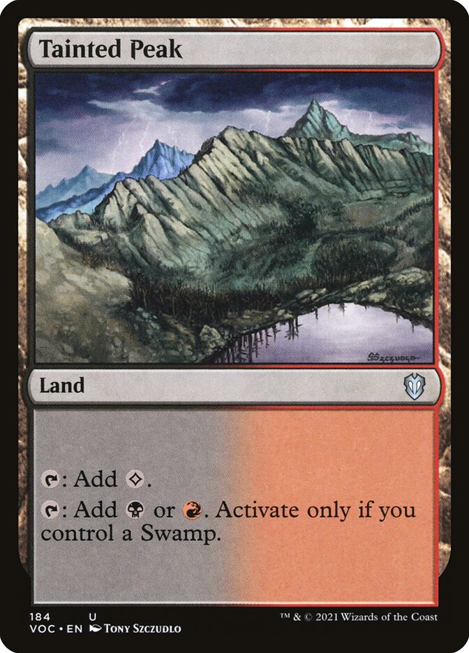 Tainted Peak — Crimson Vow Commander 184/188