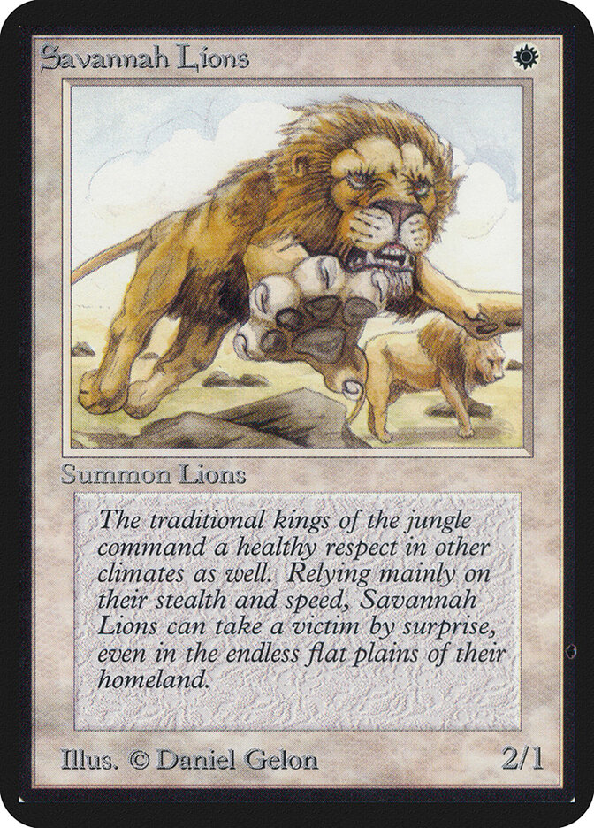 Savannah Lions — Limited Edition Alpha 38/295