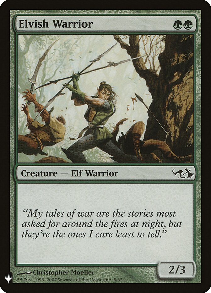 Elvish Warrior — The List DD1-5/5581