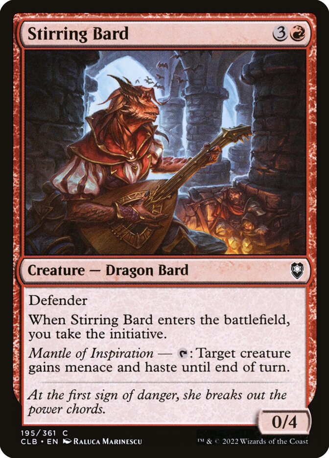 Stirring Bard — Commander Legends: Battle for Baldur's Gate 195/936
