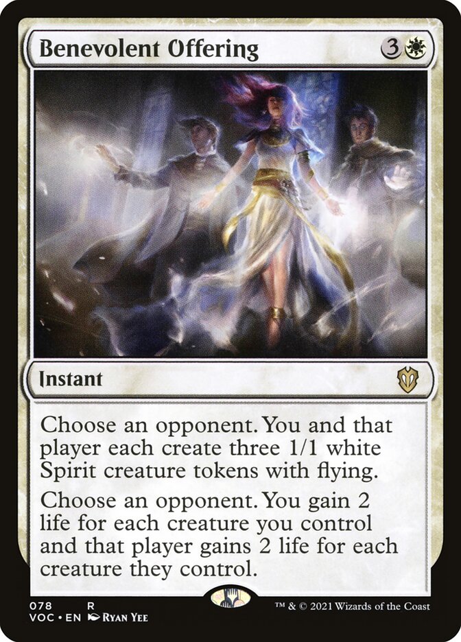 Benevolent Offering — Crimson Vow Commander 78/188