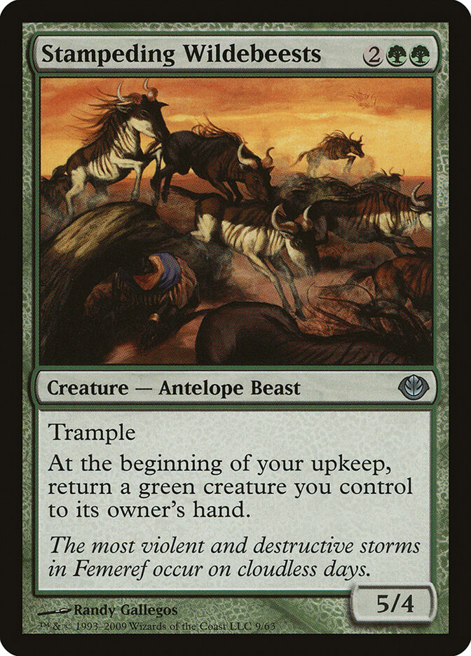 Stampeding Wildebeests — Duel Decks: Garruk vs. Liliana 9/63