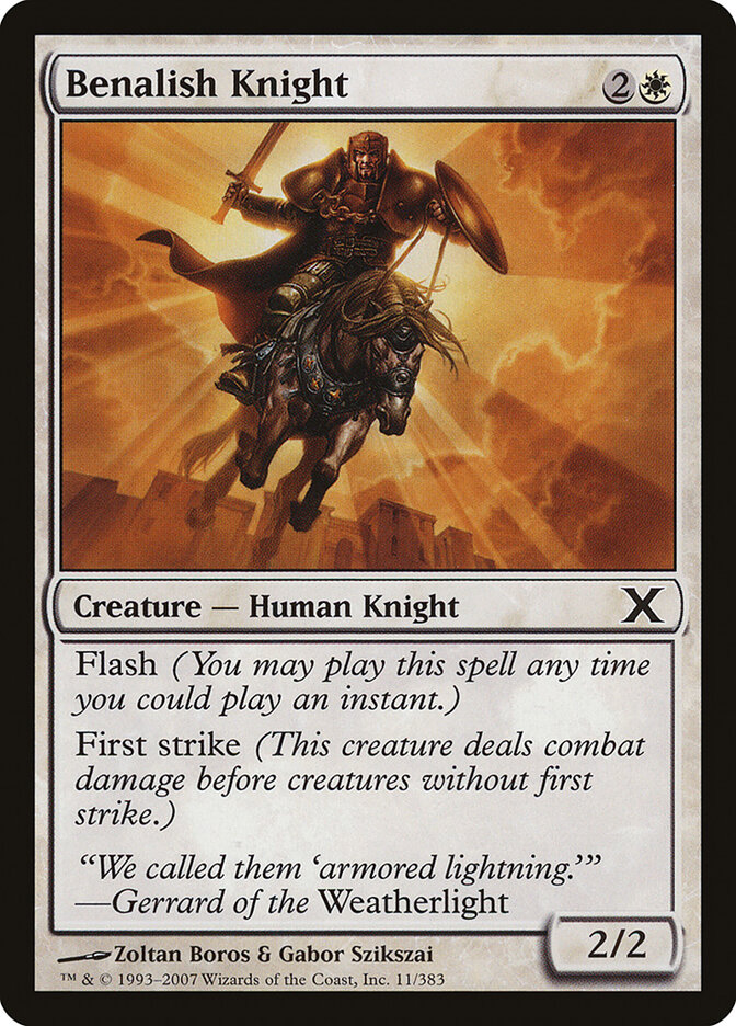 Benalish Knight — Tenth Edition 11/510