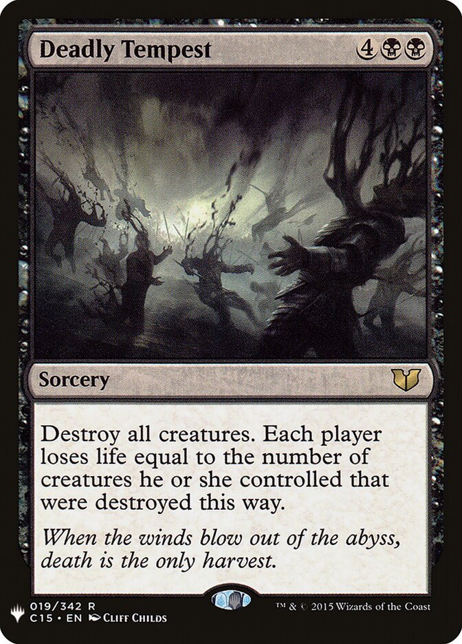Deadly Tempest — The List C15-19/5581