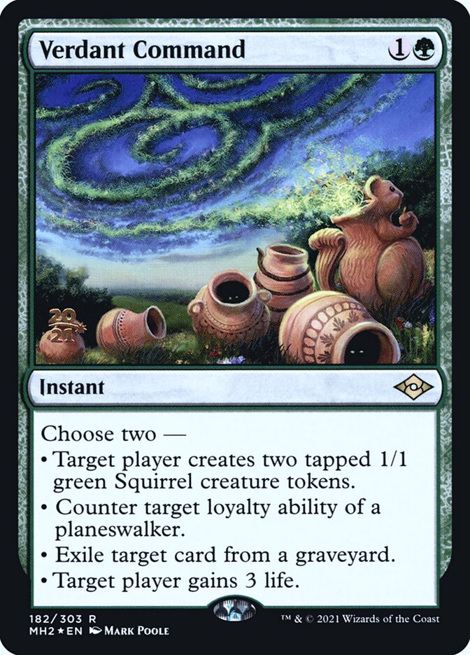 Verdant Command — Modern Horizons 2 Promos 182s/86