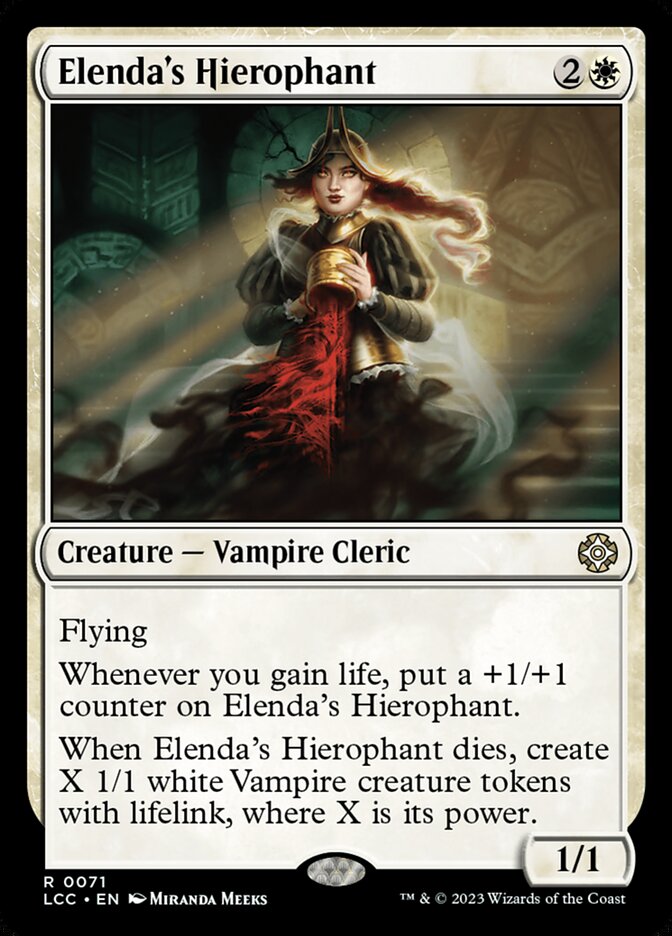 Elenda's Hierophant — The Lost Caverns of Ixalan Commander 71/370