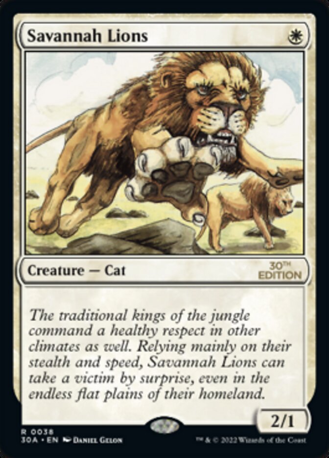 Savannah Lions — 30th Anniversary Edition 38/594