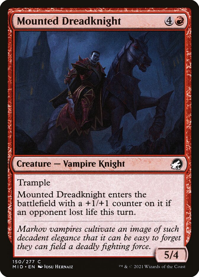 Mounted Dreadknight — Innistrad: Midnight Hunt 150/398