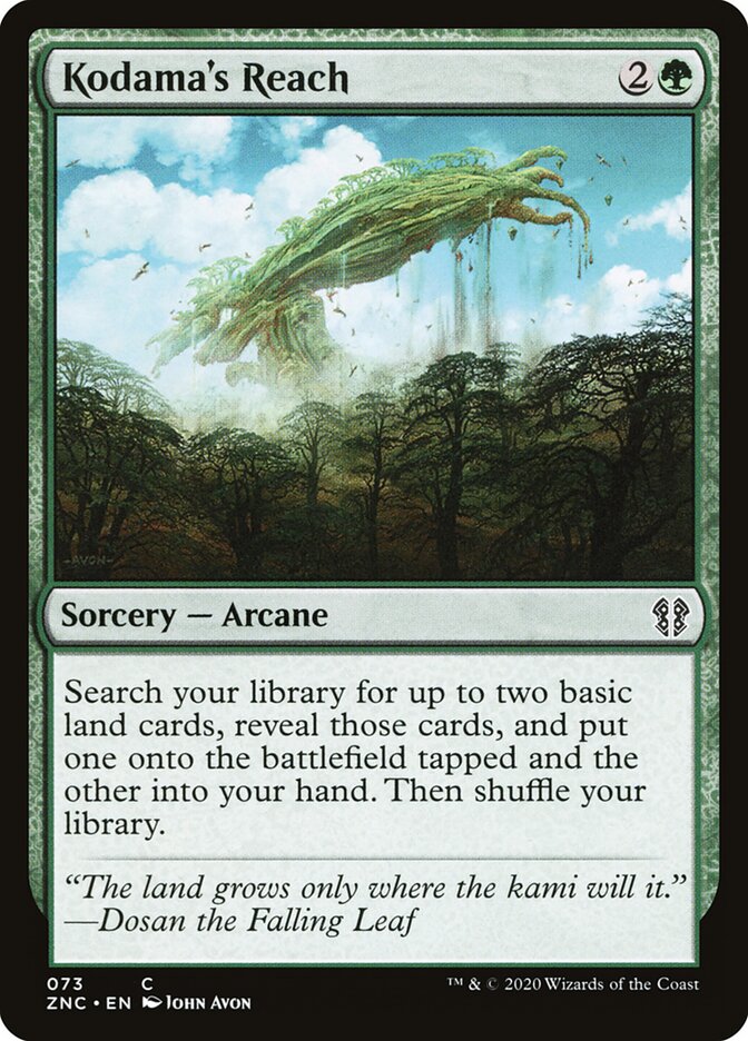 Portée du kodama — Zendikar Rising Commander 73/142