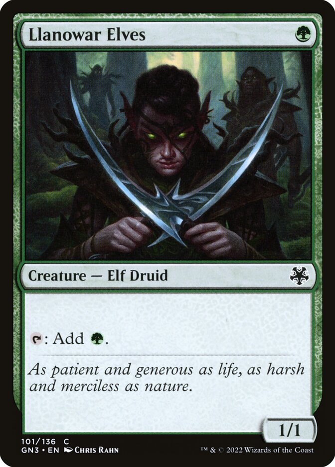 Llanowar Elves — Game Night: Free-for-All 101/135