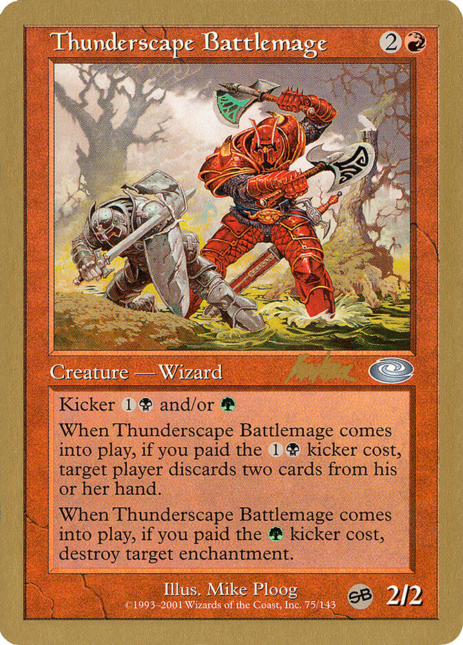 Thunderscape Battlemage — World Championship Decks 2002 bk75sb/153