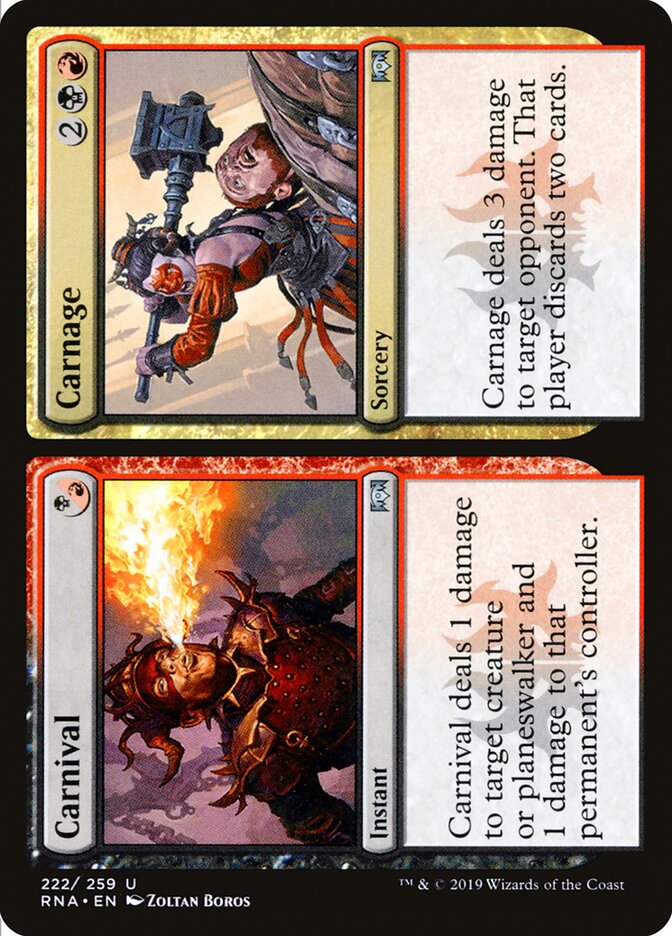 Carnival // Carnage — Ravnica Allegiance 222/273
