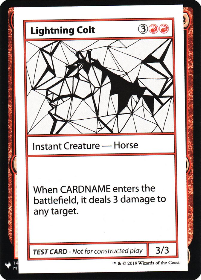 Lightning Colt — Mystery Booster Playtest Cards 2019 57/121