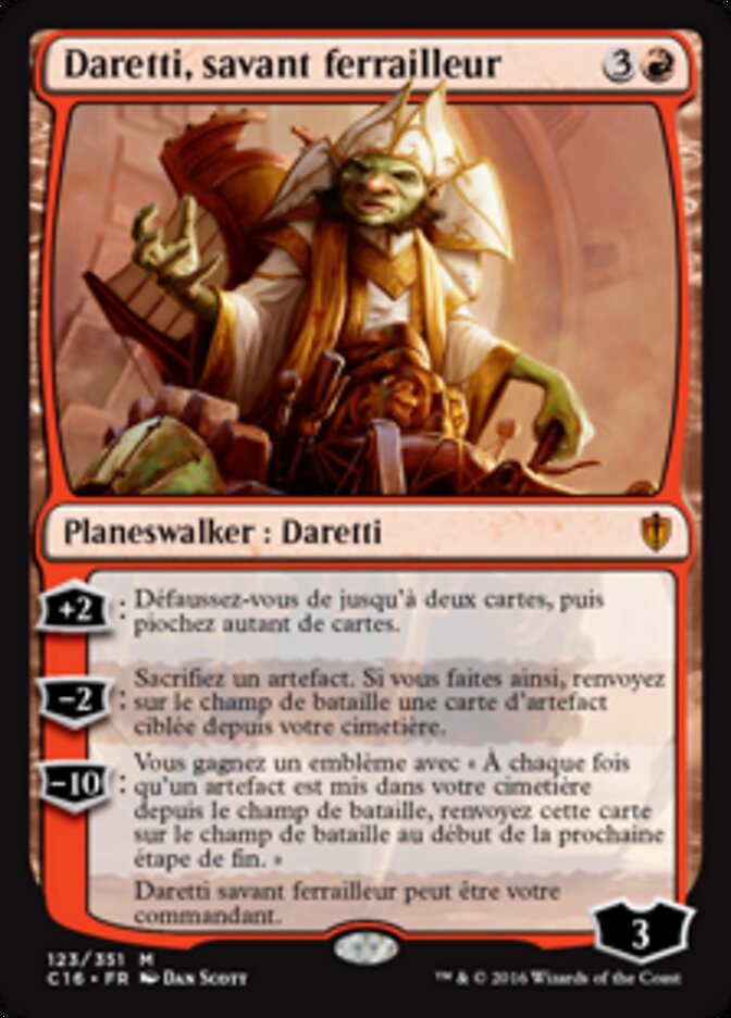 Daretti, savant ferrailleur — Commander 2016 123/351