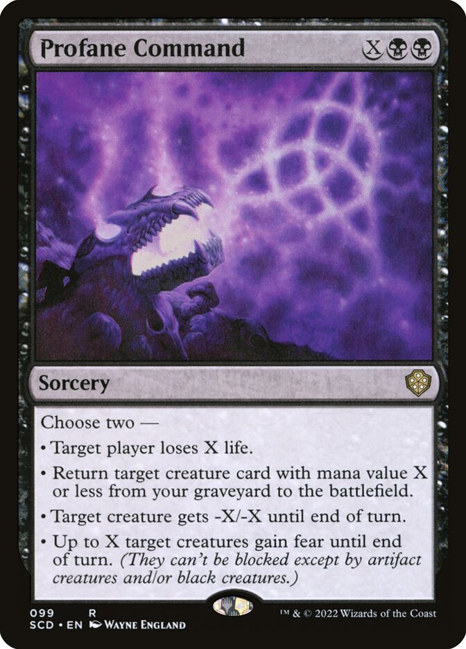 Profane Command — Starter Commander Decks 99/352