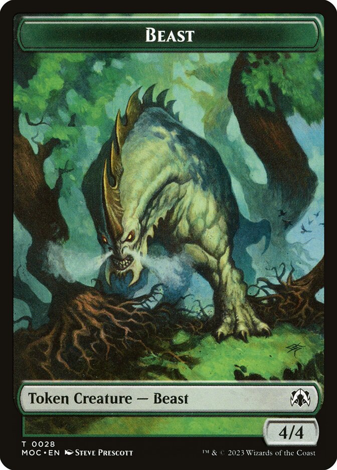 Beast — March of the Machine Commander Tokens 28/46
