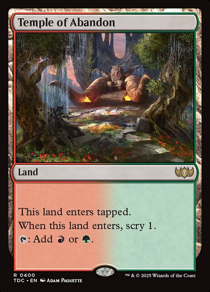 Temple of Abandon — Tarkir: Dragonstorm Commander 400/413