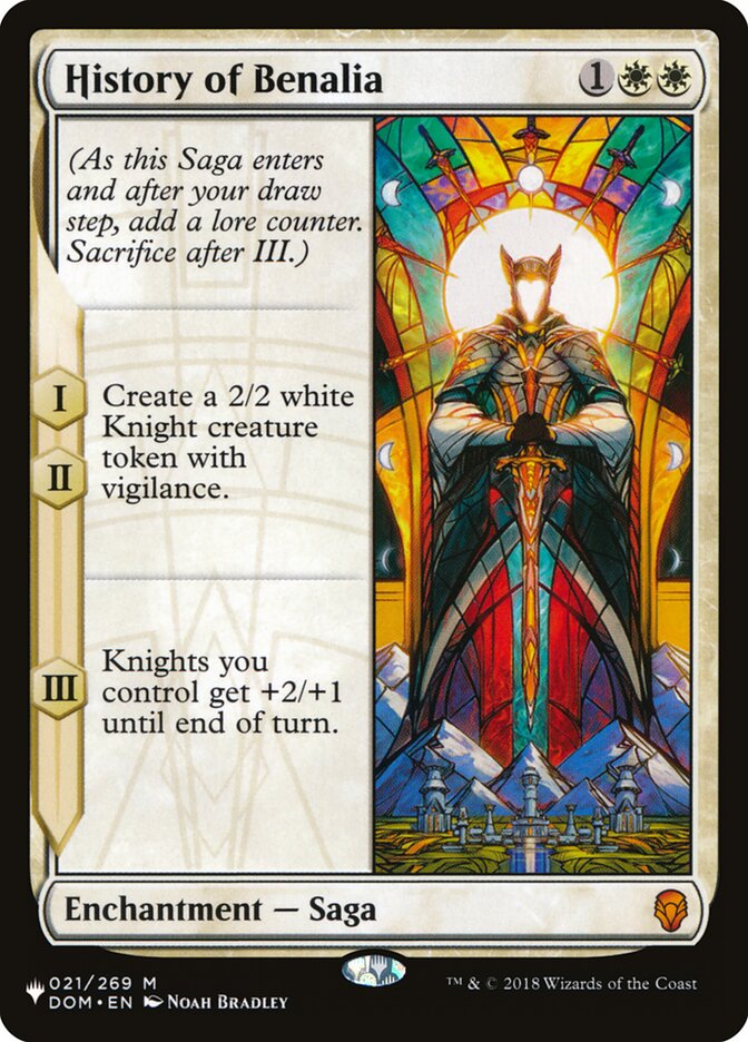 History of Benalia — The List DOM-21/5581