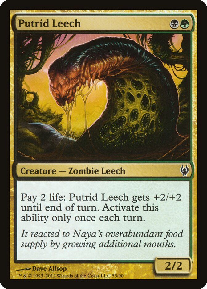 Putrid Leech — Duel Decks: Izzet vs. Golgari 53/90