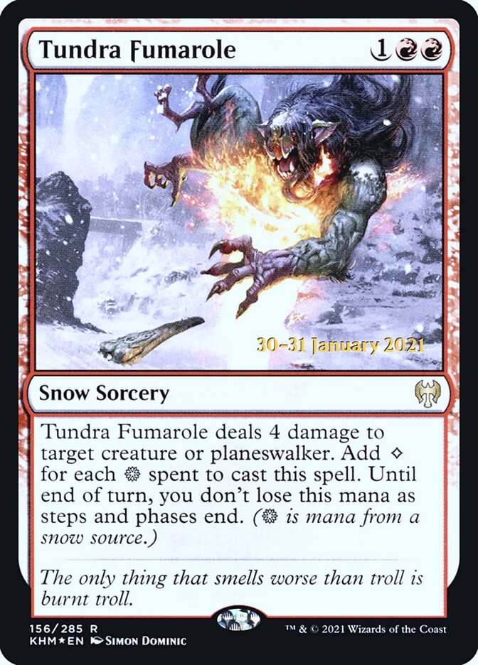 Tundra Fumarole — Kaldheim Promos 156s/158