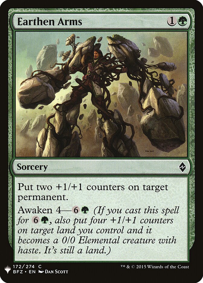 Earthen Arms — The List BFZ-172/5581