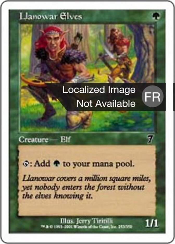 Elfes de Llanowar — Seventh Edition 253/708