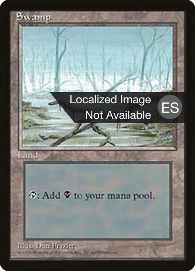 Swamp — Fourth Edition Foreign Black Border 370/378