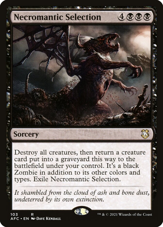 Necromantic Selection — Forgotten Realms Commander 103/331