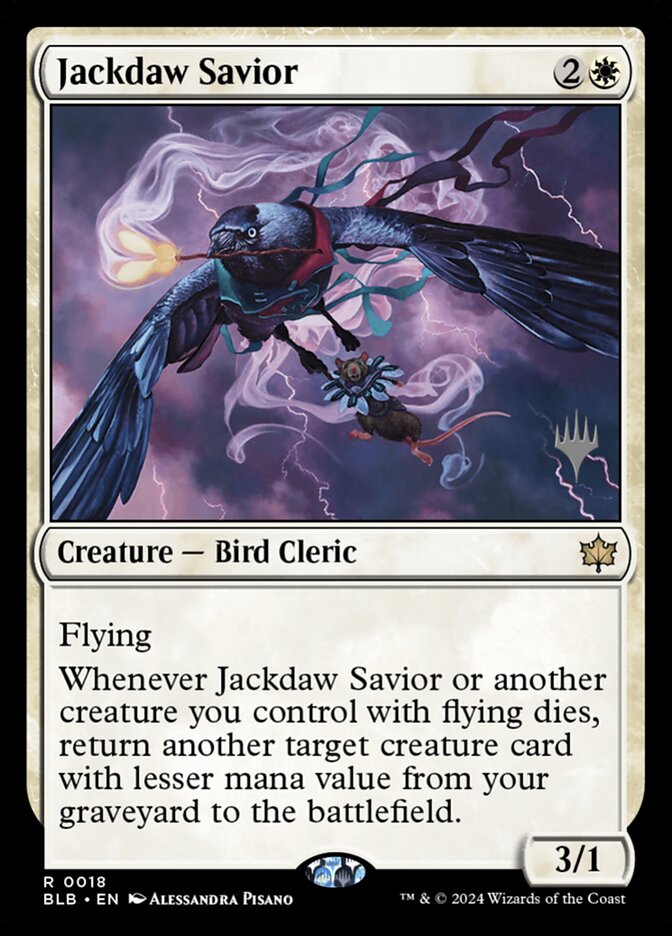 Jackdaw Savior — Bloomburrow Promos 18p/160