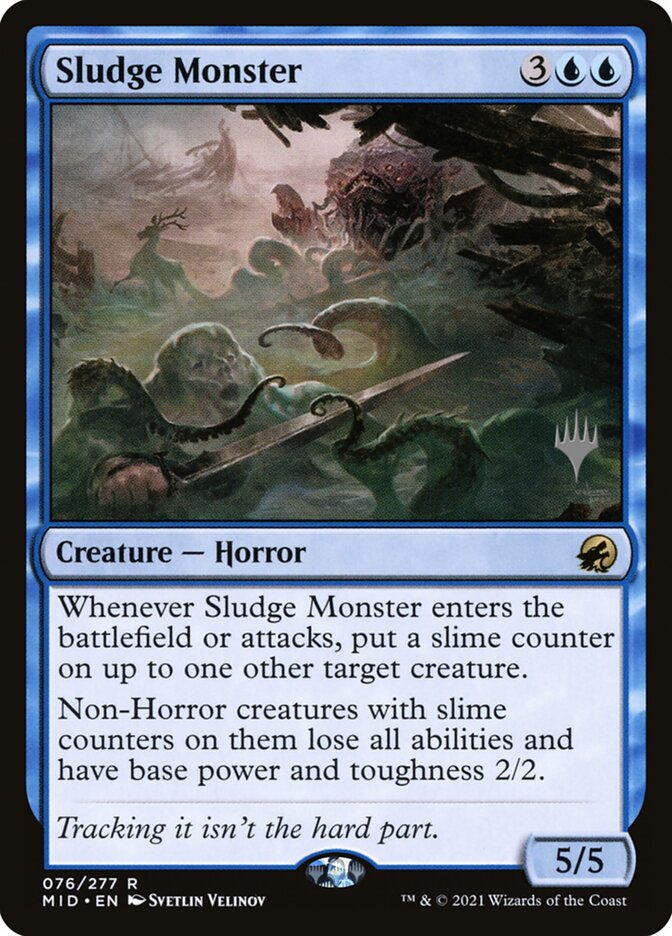 Sludge Monster — Innistrad: Midnight Hunt Promos 76p/155