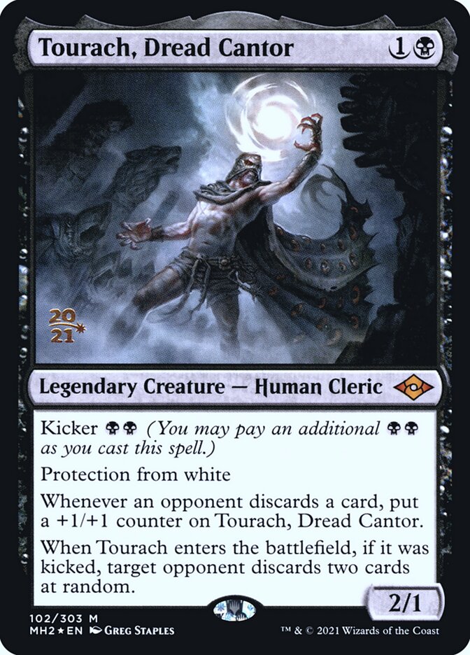 Tourach, Dread Cantor — Modern Horizons 2 Promos 102s/86