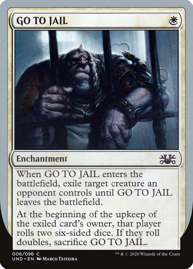 GO TO JAIL — Unsanctioned 6/96