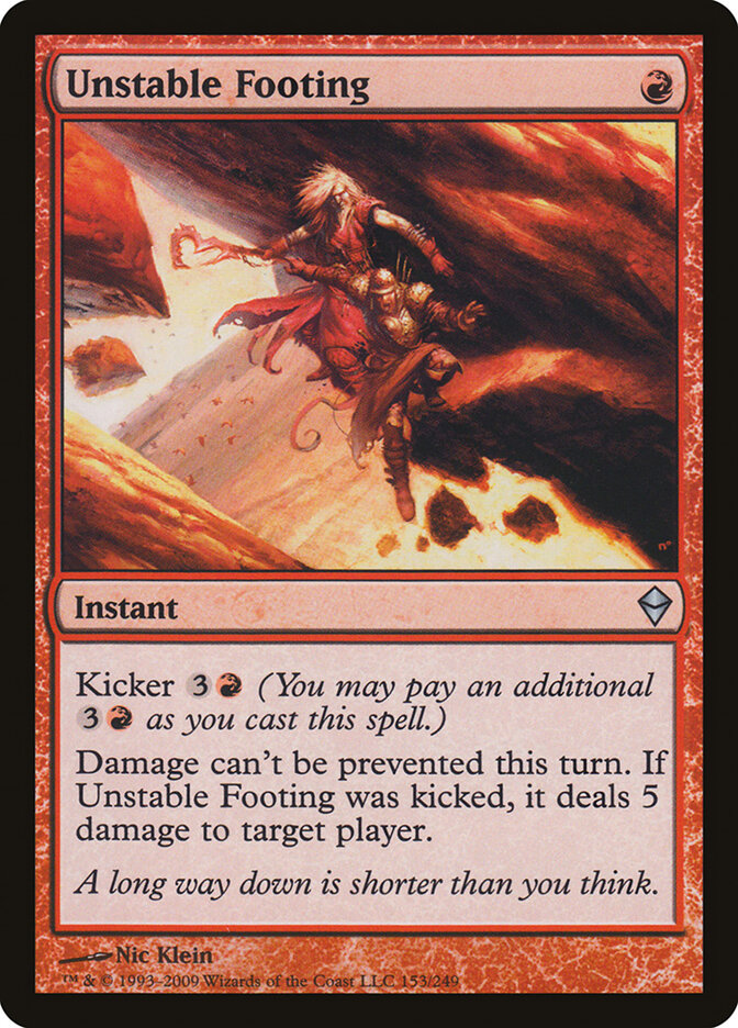 Unstable Footing — Zendikar 153/269
