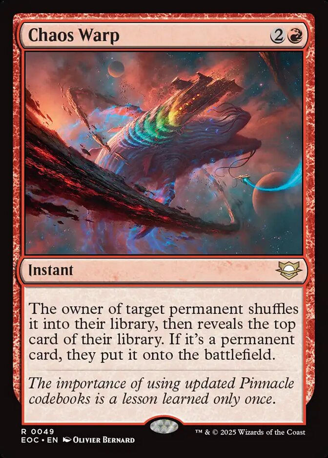 Chaos Warp — Edge of Eternities Commander 49/191