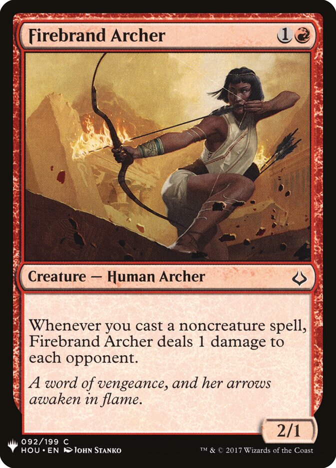 Firebrand Archer — The List HOU-92/5581