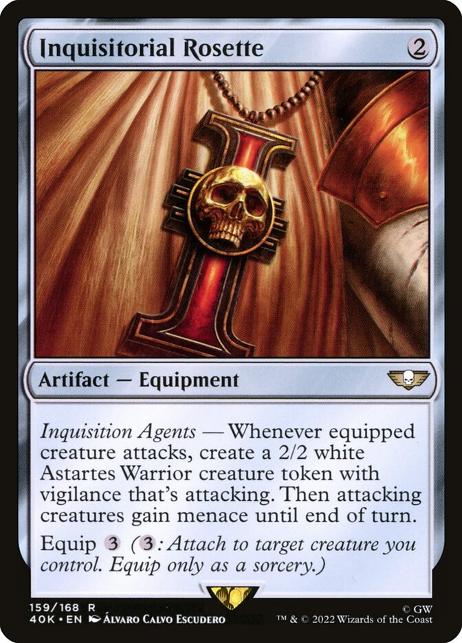 Inquisitorial Rosette — Warhammer 40,000 Commander 159/617
